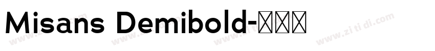 Misans Demibold字体转换
